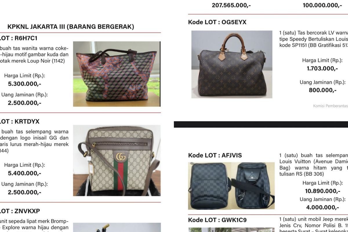 lelang kpk, cara beli barang lelang kpk, beli barang lelang kpk, tutorial belanja barang kpk, tutorial belanja lelang barang kpk, tutorial lelang barang sitaan kpk, KPK Gelar Lelang Barang Sitaan, Tas Mewah Jadi Sorotan Utama, 1. Memeriksa katalog lelang, 2. Mengakses situs resmi lelang, 3. Membuat akun lelang, 4. Mencari barang yang diinginkan, 5. Membayar uang jaminan, 6. Memahami harga limit, 7. Mengikuti lelang secara online, 8. Pelunasan dan pengambilan barang