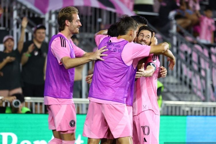 lionel messi, Major League Soccer, Inter Miami, hasil inter miami vs new england, skor inter miami, messi hattrick, assist messi, Hasil Inter Miami Vs New England 4-1: Impresif, Messi Hattrick Assist!