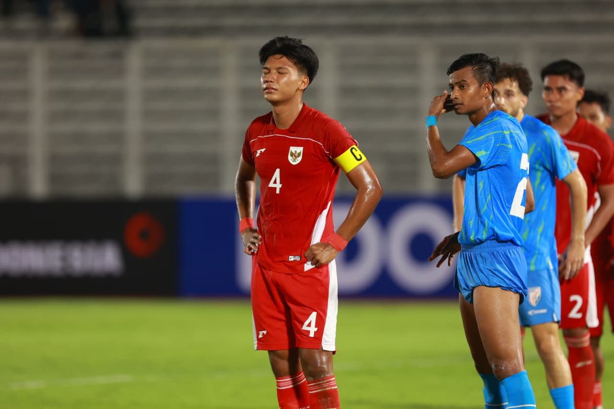 Timnas U22 Indonesia, Timnas Indonesia U23, india, Timnas U23 Indonesia, SEA Games 2025, Kadek Arel, Timnas Indonesia U23 vs India, hasil timnas u23 indonesia vs india, skor timnas u23 indonesia vs india, Skor Timnas U23 Indonesia Vs India 1-2, Kadek Arel Tekankan Waktu Adaptasi