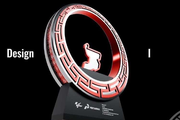 MotoGP, Sirkuit Mandalika, Mandalika Grand Prix Association, MGPA, Sweda, trofi motogp indonesia, Piala Motogp, motogp 2025, MotoGP Indonesia 2025, Filosofi Desain Trofi MotoGP Indonesia 2025, Sarat Nilai Budaya
