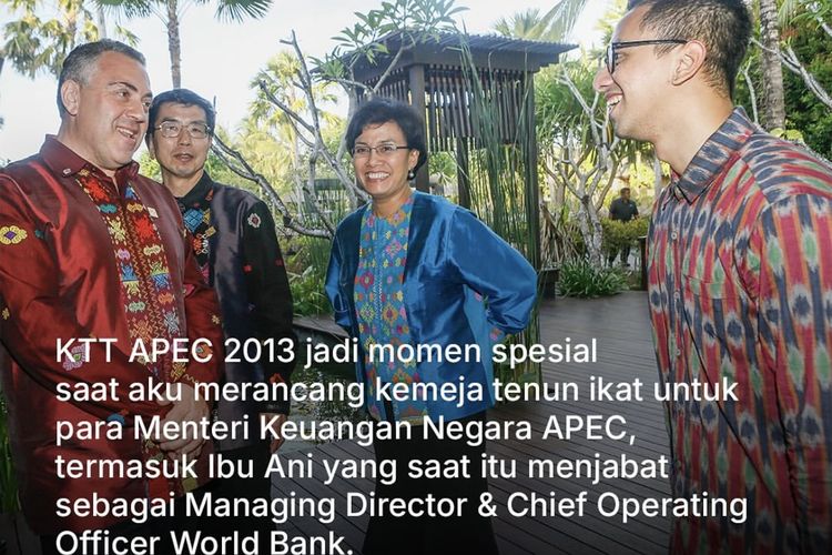 Didiet Maulana, Sri Mulyani, kebaya rancangan Didiet Maulana, kebaya Sri Mulyani, Kebaya Didiet Maulana, kisah kebaya didiet maulana, Kisah Didiet Maulana Merancang Kebaya Sri Mulyani Selama 12 Tahun, Desain Simpel Jadi Favorit, Awal perjumpaan yang tak terduga, Inspirasi busana Sri Mulyani, Ciri khas busana, elegan tapi praktis, Tantangan merancang busana untuk Sri Mulyani, Relasi yang lebih dari sekadar klien