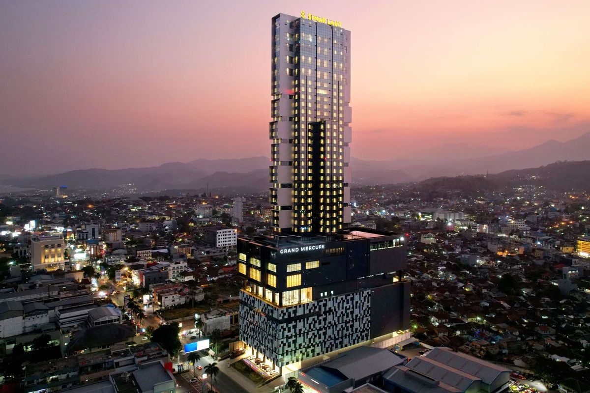 gedung tertinggi, gedung tinggi, gedung tertinggi di Sumatera, Grand Mercure Lampung, Gedung Tertinggi di Sumatera: Hotel Bintang 5 Ini Menjulang 197 Meter
