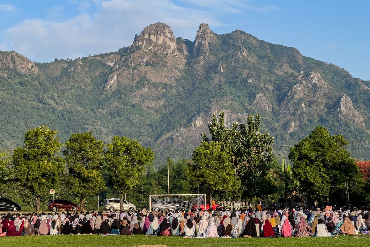 Wonogiri juga Punya Tempat Shalat Ied yang Indah dengan Pemandangan Gunung Api Purba