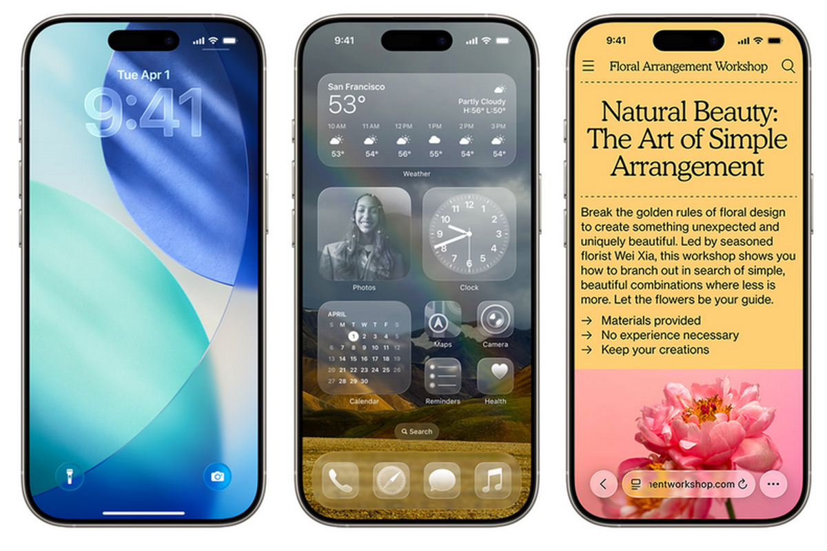 iOS 26, Liquid Glass, Samsung, Apple, WWDC, apple, Sindir Fitur iOS 26 dan AI Apple, Samsung: Kayak Kenal...