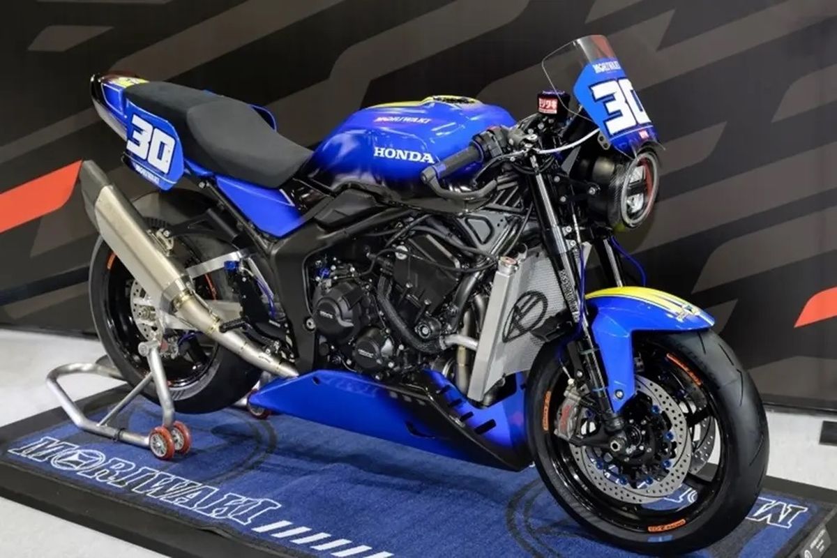 Honda CB1000F Concept, modifikasi balap, Suzuka 8 Hours, Moriwaki, Moriwaki Modifikasi Honda CB1000F untuk Balapan
