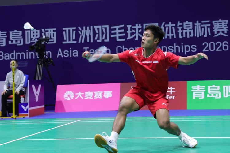 Prahdiska Bagas Shujiwo, Anthony Sinisuka Ginting, Anthony Ginting, Kejuaraan Beregu Asia, Myanmar, Indonesia Vs Myanmar 2-0 di Kejuaraan Beregu Asia, Ginting Menang Mudah