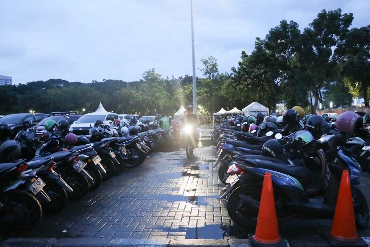 volume kendaraan, kemacetan, Kantong Parkir, GBK Padat Acara, Ini 10 Kantong Parkir yang Disiapkan Dishub DKI