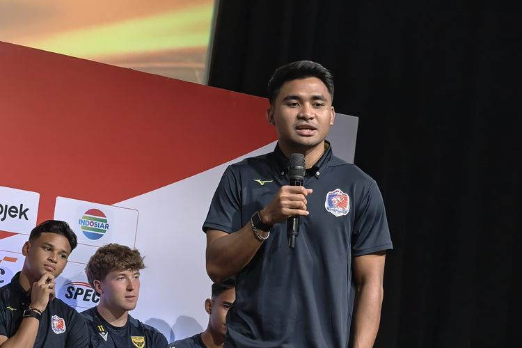 Piala Presiden 2025, Marselino Ferdinan, Marc Klok, Asnawi Mangkualam, Timnas Indonesia, Preskon Piala Presiden, Arena Kerabatan dan Canda Tawa Antarpemain Timnas