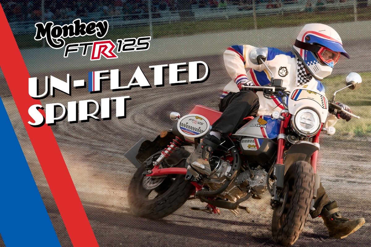 Monkey FTR, Honda, flat tracker, flat track, Honda Monkey, Honda Monkey FTR Limited Edition: Gaya Flat Track Klasik