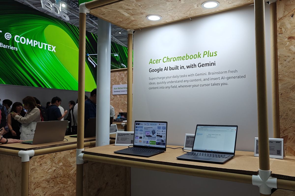 Acer, laptop, Chromebook, Computex 2025, Chromebook Plus, chromebook, computex 2025, Menjajal Kebolehan AI Gemini Chromebook Acer di Computex 2025, 
