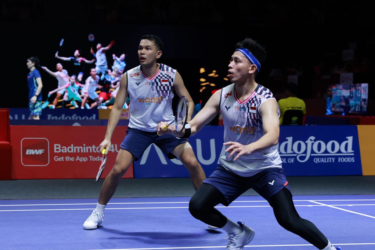 semifinal Indonesia Open, Indonesia Open 2025, Fajar/Rian, Sabar/Reza, Semifinal Indonesia Open, Indonesia Open 2025: Ada Sabar/Reza, Fajar/Rian Senang Tak Sendirian di Semifinal