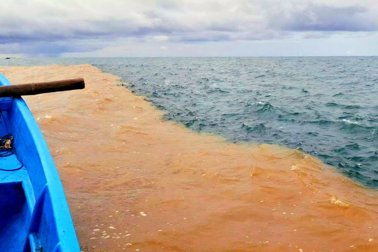 Pantai Baron, Pantai Baron Gunungkidul, Fenomena air dua warna di Pantai Baron, Fenomena Air Dua Warna di Pantai Baron, Ini Lokasi Terbaik Melihatnya