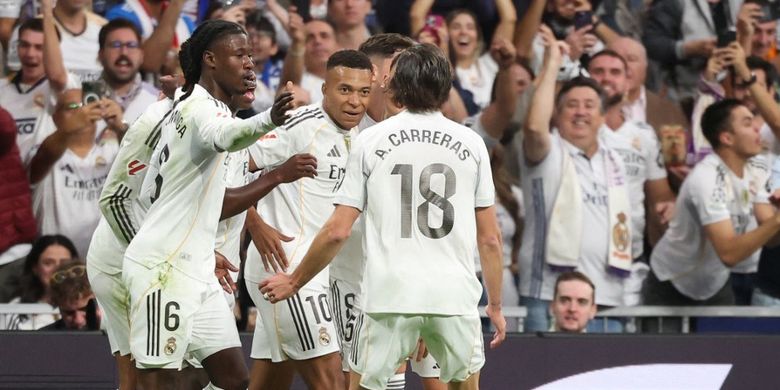 Barcelona, Real Madrid, Kylian Mbappe, Liga Spanyol, Real Madrid Vs Barcelona, Jude Bellingham, Hasil Real Madrid vs Barcelona, LaLiga, Fermin Lopez, Liga Spanyol 2025-2026, Hasil Real Madrid Vs Barcelona 2-1, Los Blancos Kokoh di Puncak