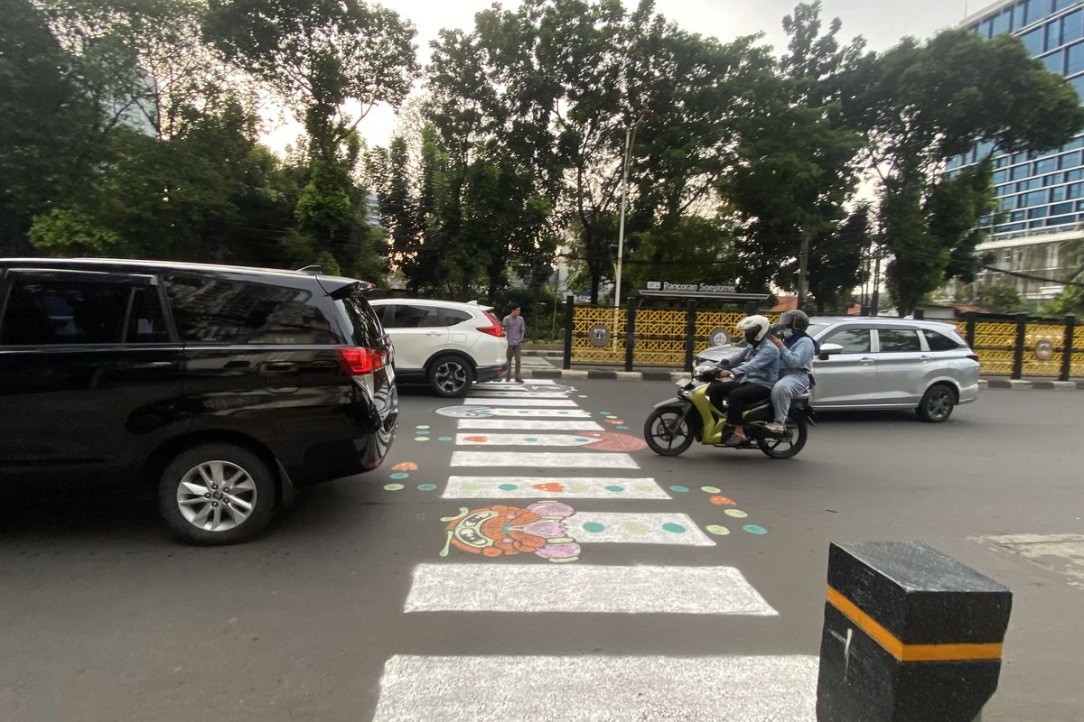 zebra cross, Pembuat Zebra Cross Pac-Man Viral Sebut Tuai Tanggapan Positif