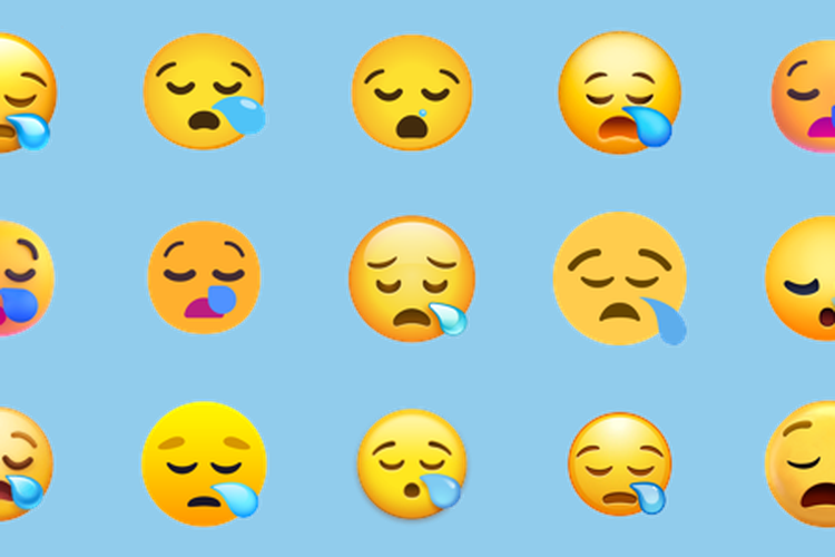 emoji, 10 Emoji Ini Sering Disalahartikan, Berikut Makna Sebenarnya, Emoji cat kuku (Nail Polish), Emoji angin berhembus (Dashing Away), Wajah terbalik (Upside-down Face), Wajah Menahan (Persevering Face), Wanita dengan tangan ke samping (Woman Tipping Hand), Wajah garis putus-putus (Dotted Line Face), Uang dengan sayap (Money with Wings), Wajah mengantuk (Sleepy), Wajah ketakutan (Fearful Face), Orang dipijat (Person Getting Massage)