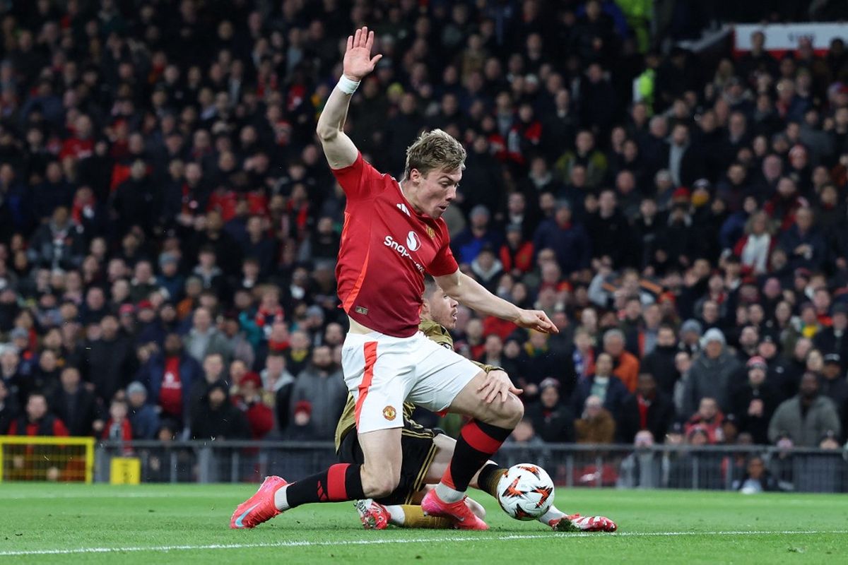 Manchester United, Man United Vs Real Sociedad, Ruben Amorim, Rasmus Hojlund, Man United Vs Real Sociedad, Hojlund Belum Cetak Gol tapi Banjir Pujian