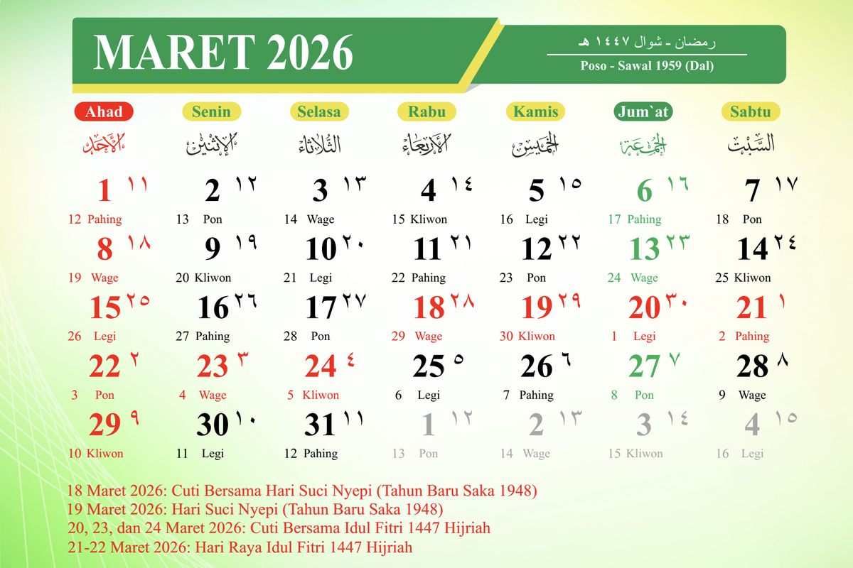 Idul Fitri 1447 Hijriah, Kapan Lebaran 2026? Ini Perkiraan Idul Fitri 1447 H dan Peluang Libur Panjangnya