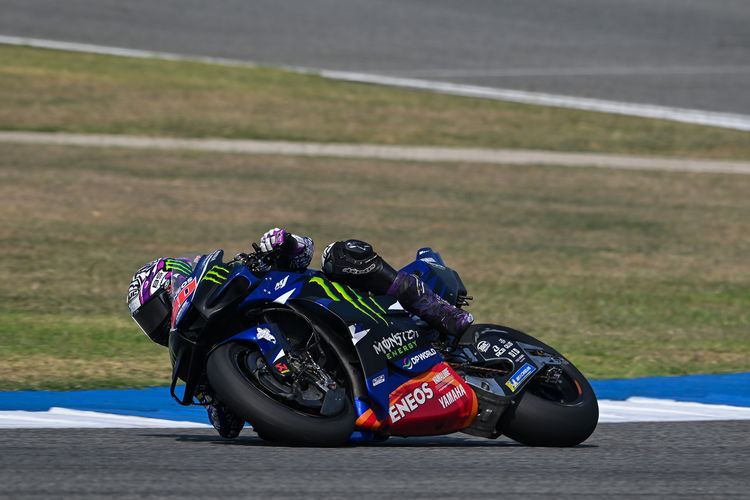 sesi latihan bebas, MotoGP, Gagal Tembus Q2, Quartararo Kembali Dipusingkan Yamaha M1 V4