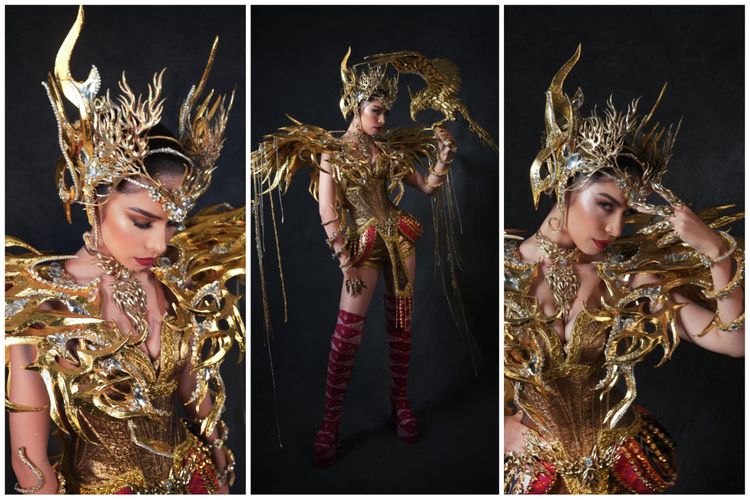Miss Universe, Miss Universe Indonesia, Inggi Kendran, Miss Universe Indonesia 2025, miss universe 2025, Sanly liu, national costume miss universe indonesia 2025, national costume miss universe indonesia, Sanly Liu Pamerkan Pesona Kebudayaan Bali di National Costume Miss Universe 2025