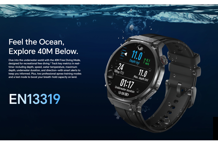 Honor, smartwatch, Honor Watch 5 Ultra, Jam tangan pintar, Spesifikasi Honor Watch 5 Ultra, Smartwatch, SmartWatch, spesifikasi Honor Watch 5 Ultra, harga Honor Watch 5 Ultra, Honor Watch 5 Ultra Rilis dengan AI DeepSeek, Bisa Menyelam 40 Meter