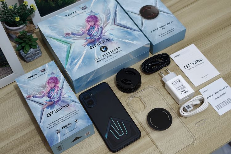 Infinix, Infinix GT 50 Pro, Unboxing HP Infinix GT 50 Pro Cooling Edition, Ada Cooler Magnetik