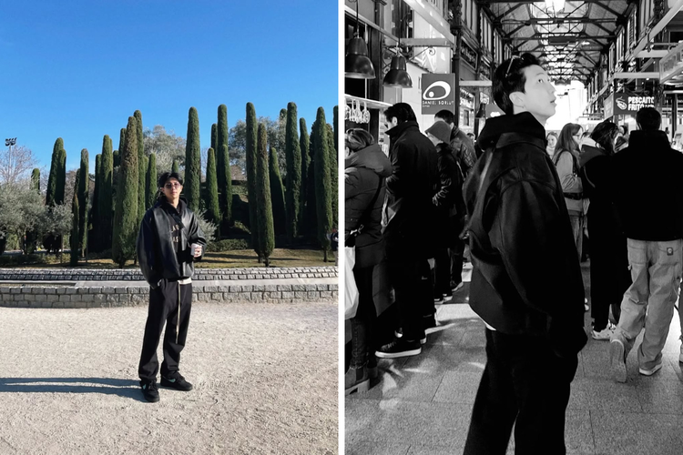 RM BTS, Kim Nam-joon, RM BTS selesai wamil, RM BTS Bebas Wamil, Nama Asli RM BTS, style RM BTS, outfit RM BTS, 5 Outfit RM BTS yang Bisa Jadi Inspirasi, Nyaman dan Stylish, 1. All-black streetwear look, 2. Smart casual museum date, 3. Artistic casual vibe, 4. Effortless street style, 5. Formal dan stylish
