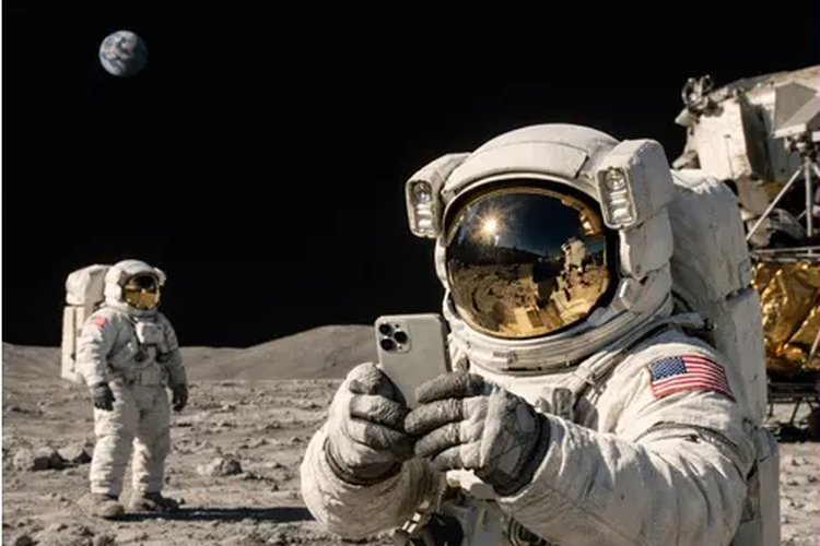 astronot, iPhone, smartphone, luar angkasa, Bulan, NASA, NASA Longgarkan Aturan Gadget Astronot, iPhone Terbang ke Bulan