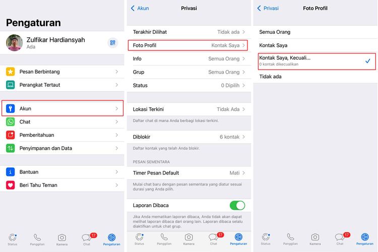 WhatsApp, cara menyembunyikan foto profil WhatsApp, bagaimana cara menyembunyikan foto profil WhatsApp, cara privasi foto profil WA, Cara Menyembunyikan Foto Profil WhatsApp biar Tak Dilihat Orang Lain
