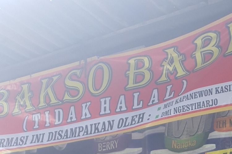 Bantul, warung bakso, daging babi, non-halal, bakso babi, warung bakso babi bantul, warung bakso babi, Viral Bakso Babi di Bantul yang Kini Sudah Dipasang Spanduk Non-Halal