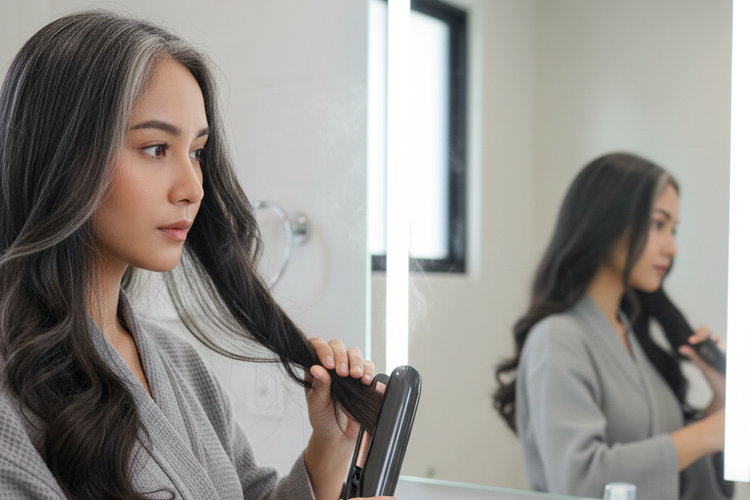 cara merawat rambut beruban, Cara Merawat Rambut yang Beruban di Usia Muda, Hilangkan penumpukan dan logam dengan sampo chelating dan clarifying, Gunakan sampo toning, Perbanyak kelembapan, Manfaatkan kondisioner tanpa bilas, Jangan lupa dengan pelindung panas