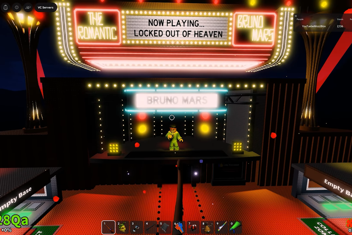 Bruno Mars, konser, Roblox, Brainrot, The Romantic, konser virtual, konser Bruno Mars, 8 Menit di Roblox, Konser Bruno Mars Ditonton 12 Juta Orang
