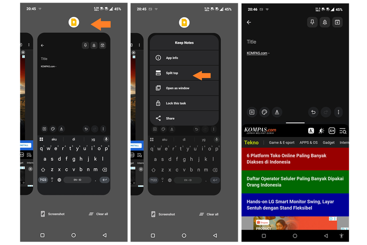Android, Smartphone, HP Android, Fitur HP Android, 5 Fitur HP Android Berguna tapi Jarang yang Tahu, Double tap, Clipboard, Mode satu tangan, Split screen, Edge Panel