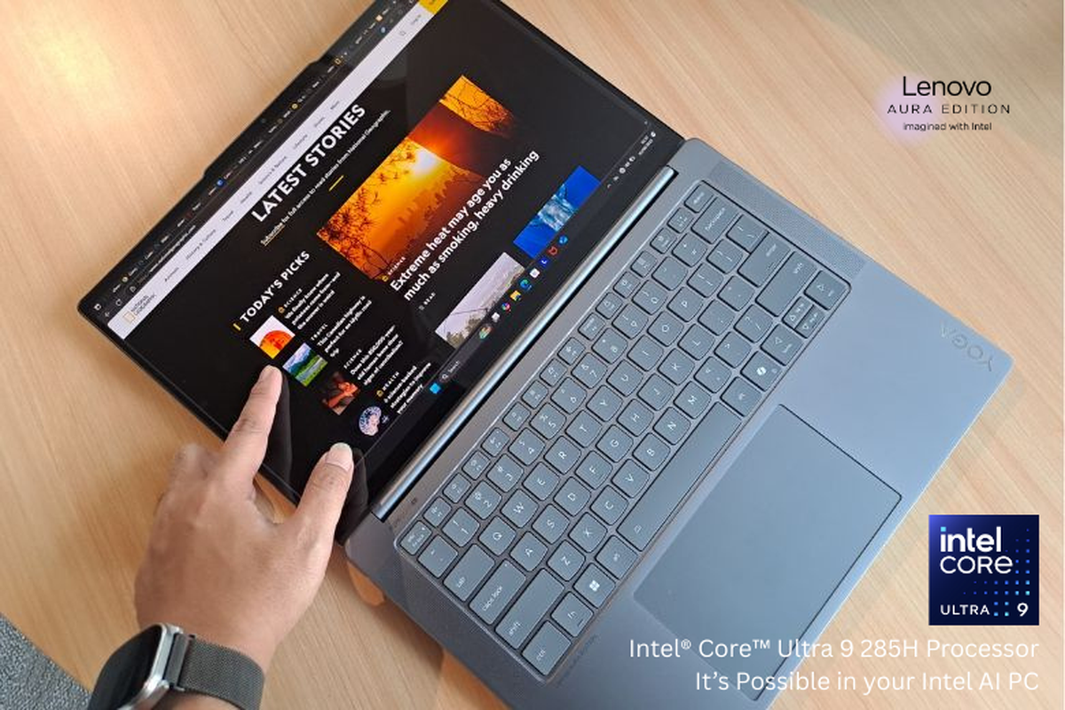 Lenovo, laptop lenovo, laptop, Intel Core Ultra, laptop AI, Yoga Pro 7i Aura Edition, prosesor Intel Core Ultra, Maksimalkan Kreativitas dengan 3 Fitur Eksklusif dan Kompatibilitas Aplikasi Editing di Lenovo Yoga Pro 7i Aura Edition, 1. Smart Share, 2. Smart Care, 3. Smart Mode, Kompatibel dengan aplikasi ISV, Sediakan layanan Accidental Damage Protection