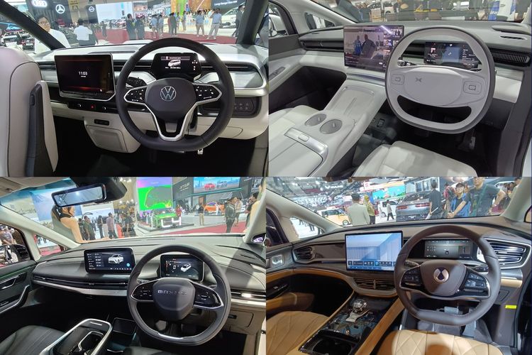 MPV listrik, GIIAS 2025, MPV listrik mewah, Xpeng X9, Maxus Mifa 9, Denza D9, Komparasi, MPV Listrik mewah, VW ID Buzz, Adu Fitur MPV Listrik Mewah di GIIAS 2025