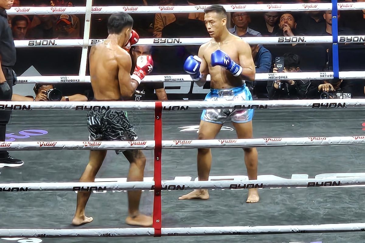 Byon Combat, byon, Byon Combat Showbiz 6, Byon Combat Showbiz, Fabian Farhan Kalahkan Wakil Malaysia Lewat Duel Ketat 3 Ronde