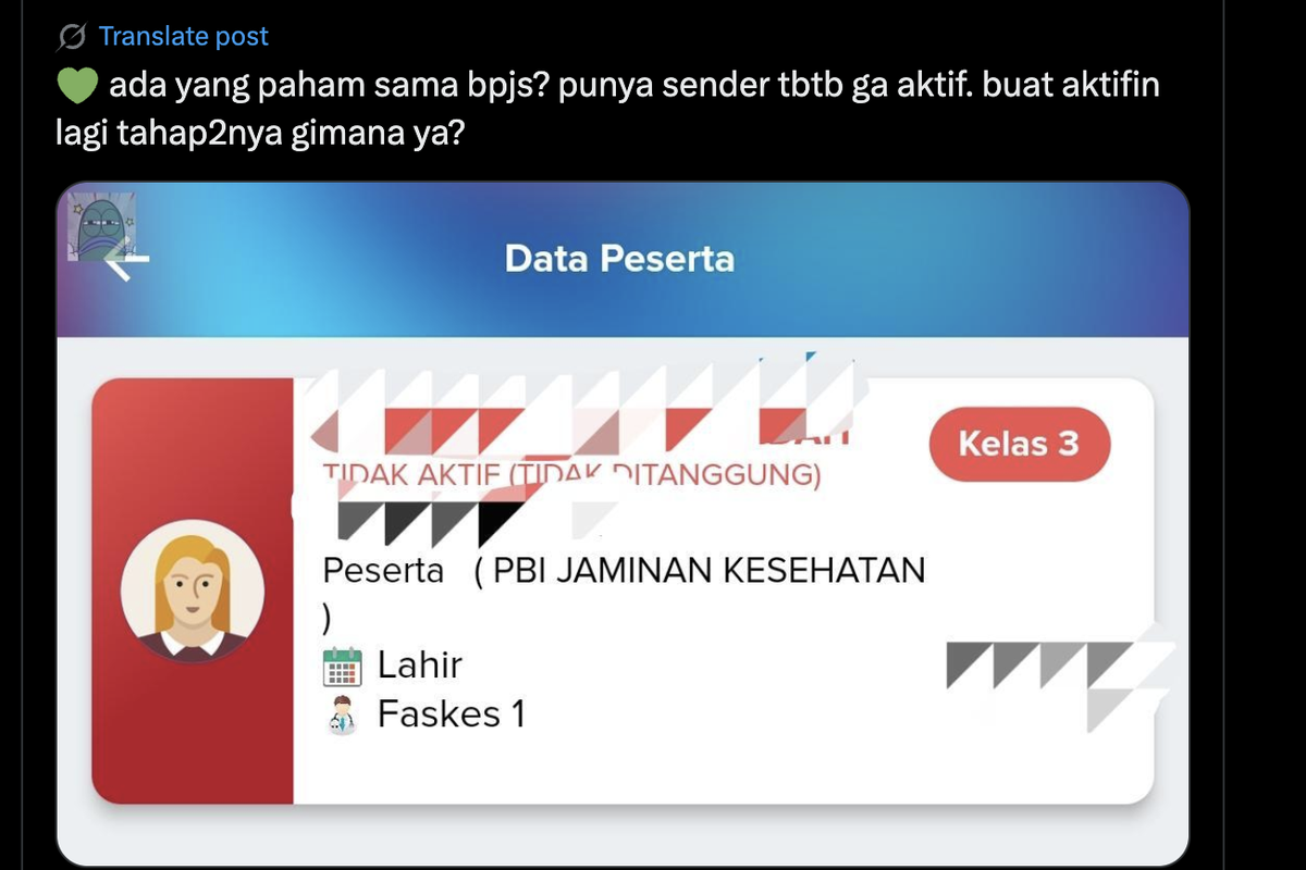 BPJS Kesehatan, BPJS Kesehatan PBI, Cara Mengaktifkan Kembali BPJS Kesehatan PBI yang Dinonaktifkan Sistem