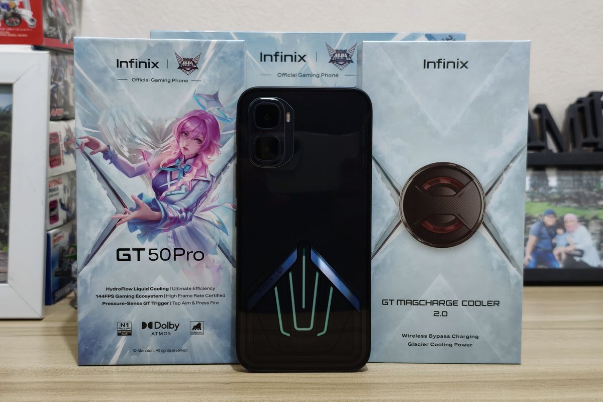 Infinix, Infinix GT 50 Pro, Unboxing HP Infinix GT 50 Pro Cooling Edition, Ada Cooler Magnetik