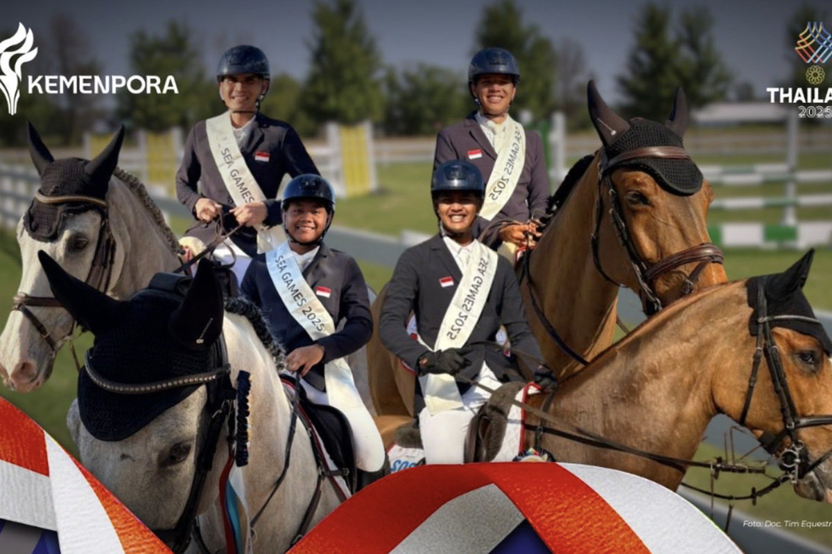 equestrian, medali emas, SEA Games 2025, Tim Equestrian Indonesia Berjaya di SEA Games 2025, Raih Medali Emas Pertama