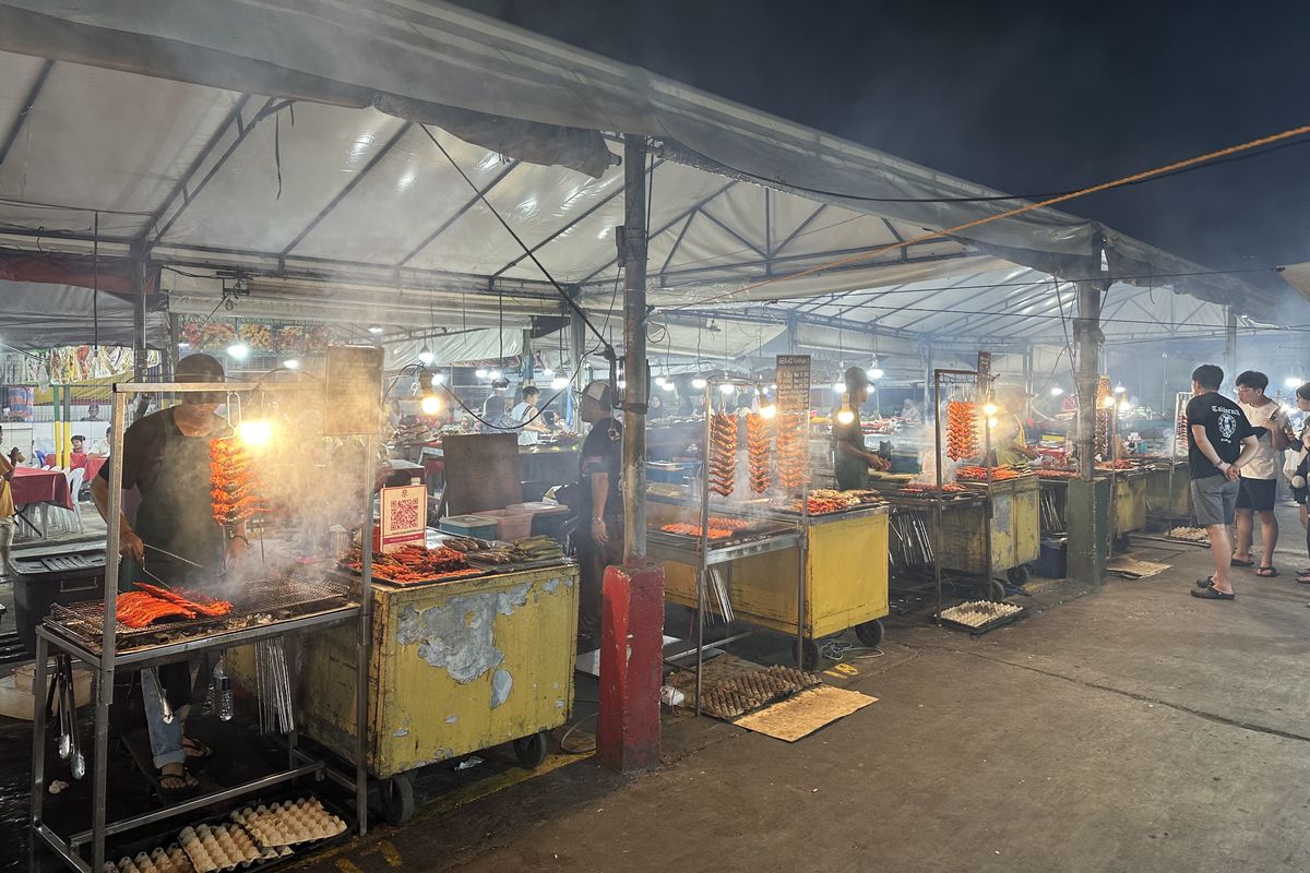 Wisata ke Sabah, Wisata ke Kota Kinabalu, filipino market, Wisata Kuliner Malam di Filipino Market Kota Kinabalu, Bawa Uang Berapa?