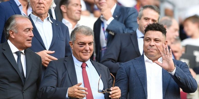 Piala Super Spanyol, Barcelona, Real Madrid, Barcelona vs Real Madrid, Joan Laporta, Florentino Perez, Jelang Barcelona Vs Real Madrid, Joan Laporta Sebut Hubungan Kedua Tim Retak