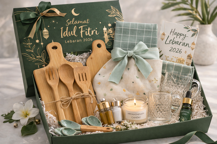 hampers Lebaran, 10 Ide Hampers Lebaran 2026 untuk Keluarga, Simpel tapi Bikin Senang, 1. Kue kering dalam kemasan praktis, 2. Paket teh dan kopi premium, 3. Perlengkapan ibadah, 4. Paket madu dan kurma, 5. Peralatan makan atau gelas cantik, 6. Produk kebutuhan dapur, 7. Handuk atau perlengkapan rumah tangga, 8. Camilan sehat untuk keluarga, 9. Wastra atau kain tradisional, 10. Hampers buatan sendiri