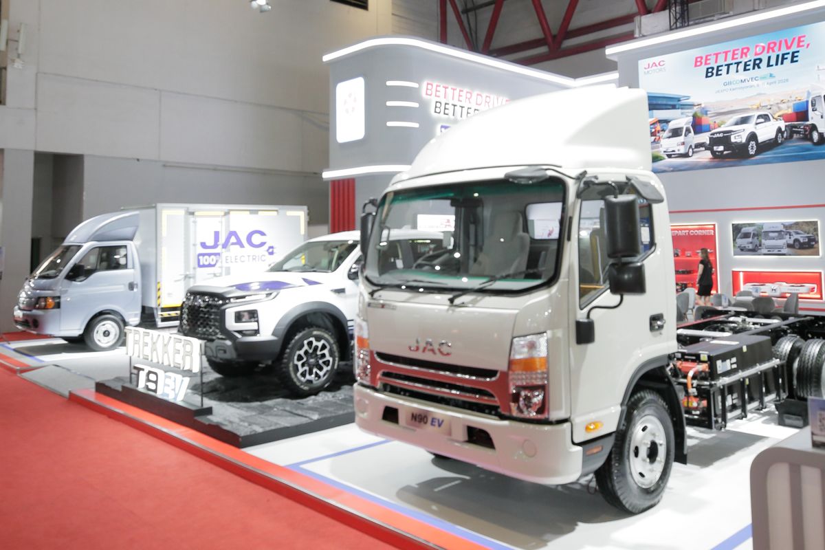 kendaraan niaga, JAC Motors, GIICOMVEC 2026, JAC Motors Pamerkan 3 Kendaraan Niaga Listrik