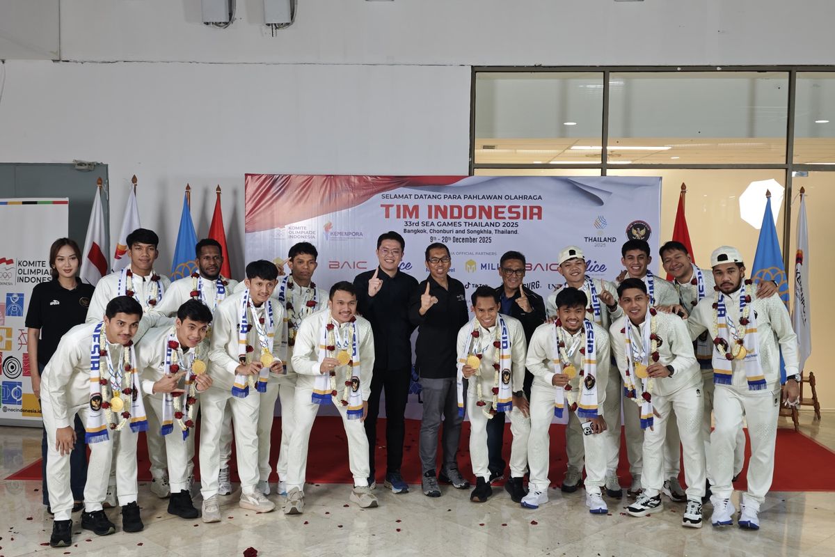 Timnas Futsal Indonesia, Mochammad Iqbal Iskandar, SEA Games 2025, Kepulangan Timnas Futsal Indonesia Disambut Meriah, Iqbal: Terima Kasih