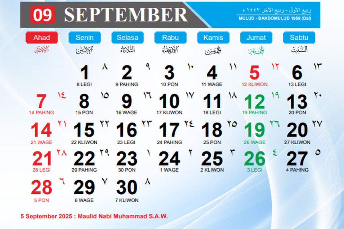 long weekend, libur long weekend 2025, long weekend September 2025, libur september 2025, September 2025 Punya Satu Long Weekend, Catat Tanggalnya