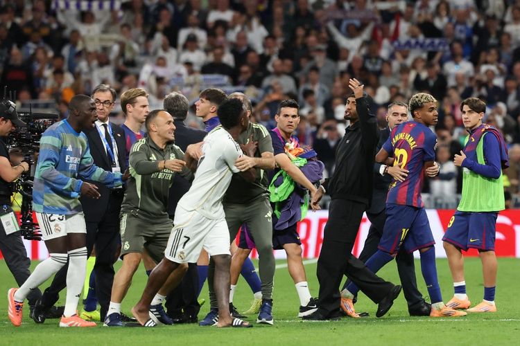 Liga Spanyol, Vinicius Junior, la liga, el clasico, real madrid, Xabi Alonso, Vinicius Jr Minta Maaf ke Fans Real Madrid Usai Mengamuk di El Clasico