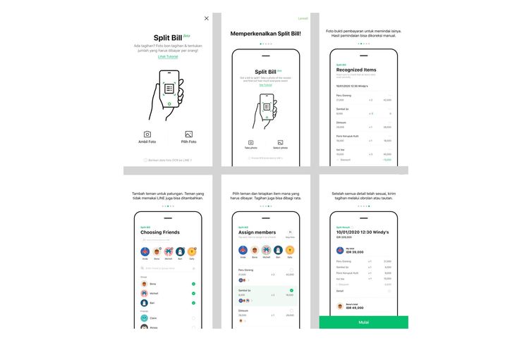 Line, Line Indonesia, Split Bill, struk, Split bill, Line SplitBill, line, split bill, Line Split Bill, Line Split Bill tutup, Fitur Line SplitBill Ditutup Permanen 30 Juli 2025