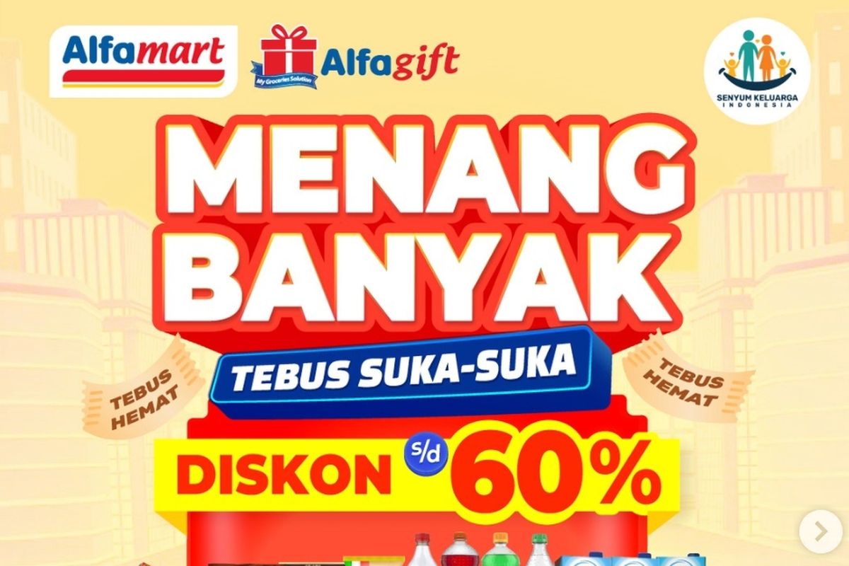 Alfamart, promo Alfamart, Promo Alfamart Hari Ini 15 April 2026, Camilan Diskon hingga 50 Persen, 1. Tebus Suka Suka Menang Banyak (hari ini terakhir), 2. Dunia Bunda & Si Kecil (hari ini terakhir), 3. Serba Gratis (hari ini terakhir), 4. Men's Fair (hari ini terakhir), 5. Paling Murah Sejagat (hari ini terakhir), 6. Cemilan Hemat Diskon hingga 50% (hari ini terakhir)