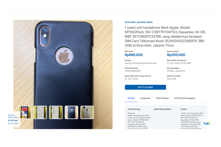 iPhone, iPhone 13 Pro, iPhone 11, iPhone XR, iPhone XS, lelang KPK, Galaxy Z Fold 3, Galaxy A53 5G, Galaxy Note 20 Ultra, Lelang KPK, cara beli barang lelang kpk, kpk lelang barang sitaan, barang lelang sitaan kpk, syarat ikut lelang KPK, daftar barang lelang KPK, KPK Lelang HP iPhone dan Android Rampasan mulai Rp 600.000