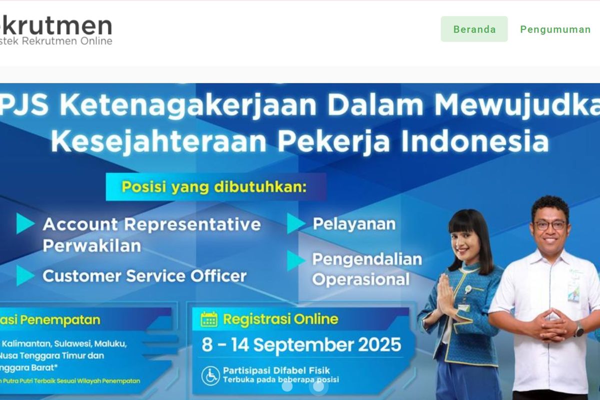 BPJS Ketenagakerjaan, rekrutmen BPJS Ketenagakerjaan, rekrutmen bpjs ketenagakerjaan 2025, Rekrutmen BPJS Ketenagakerjaan 2025 Dibuka 8 14 September, rekrutmenbpjsketenagakerjaangoid, Rekrutmen BPJS Ketenagakerjaan 2025 Dibuka 8-14 September, Cara Daftar dan Posisi
