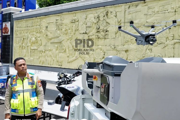 ETLE, ETLE Drone, Korlantas, Intip Cara Kerja ETLE Drone, Bisa Pantau Situasi Lalin